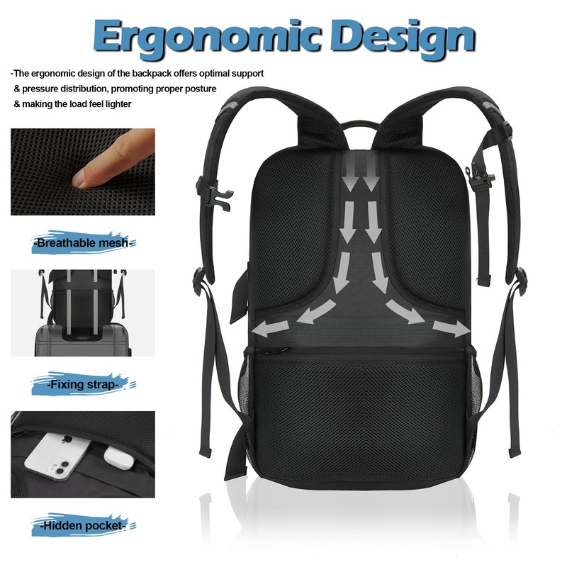 GoHimal Skateboard Backpack, Skateboard Bag Sports Backpack, Laptop Bag Multi-Sport