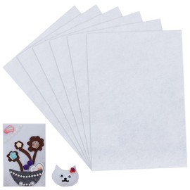 FINGERINSPIRE 6 Sheet Stiff Stuff Beading Foundation White 30x20cm Rectangle Bead DIY Craft Fabric Embroidery Needle Felt for Bead & Stitch Embroidery Bead Sewing Accessories