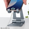 サンワサプライ スマートフォンスタンド（2関節） PDA-STN81GY