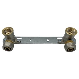 Rimex Bracket Mounting Unit for Shower Tap Connector Shower Bracket for Sink Bath 150 mm x 1/2 Inch x 16 mm PEX