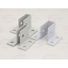 Sign Panel U Bracket-White, Item Option: Size=1/4"