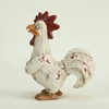 Bicuzat Funny White Rooster Statue, Resin Table Art Sculpture Funny