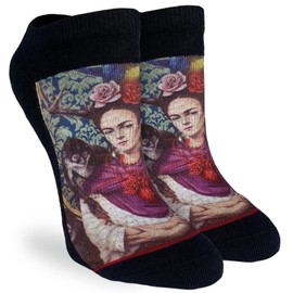 Good Luck Sock Women's Ode To Frida Kahlo Ankle Socks, Adult