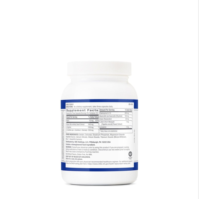 GNC Preventive Nutrition Healthy Blood Pressure Formula - 90 Capsules