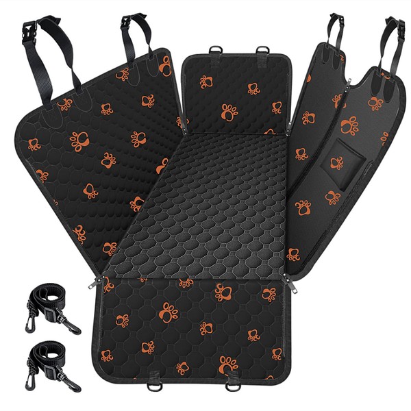 Mancro Dog Car Seat Cover for Back Seat, 2025 Upgraded