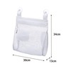 Yamazaki Industries 3367 Storage Bag, Bath Toy Bag, Square, White