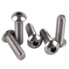 KOSJETHAS 20Pcs 1/4-20 x 1/2" Button Head Socket Cap Screws