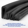 5ft-Automotive Door U Shape Entry Edge Guard-Flexible PVC-Weather Proofing for