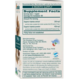 Himalaya Triphala Orgánico Detox Colon 60 Cápsulas 2 Meses