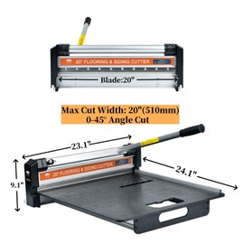 20" Pro Flooring Cutter, Vinyl Floor Cutter Kit For Laminate, Engineered Hardwood, Siding, LVT, VCT, SPC, LVP, WPC and Vinyl Plank (KC510H20)