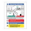 Caledonia Signs 11415H Keep Escape Routes Clear, Multiple Occupancy Sign, Rigid Plastic, H: 300 mm x 250 mm