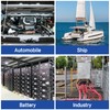 XHF 10PCS 2/0 AWG-3/8 Heavy Duty Battery Lugs with 3:1