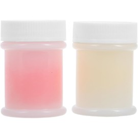 CHILDWEET Limpiador de Pinzas para Extensiones de Pestañas, Herramienta de Limpieza de Pinzas, 2 Botellas, Esponja y Líquido, para Viaje