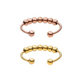 Purelei® Shade Anxiety Ring Earrings - Women's Ring Made of Durable Stainless Steel - Waterproof Rings - Fashion Jewellery for Your Individual Look, 60 - 66, Stainless Steel, No Gemstone