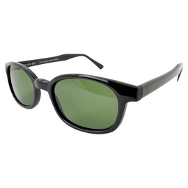 Pacific Coast Sunglasses 1126 Black/Green One Size Biker Sunglasses