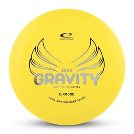 Latitude 64 Zero Gravity Diamond Disc Golf Fairway Driver | Easy to Throw Beginner Fairway Driver Disc Golf | Lightweight, Floating Plastic | High Glide w/Understable Flight | 120-130g (Yellow)