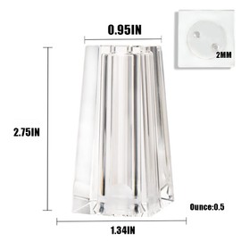 Maxistal Salt and Pepper Shaker Set Spice Dispenser Refillable Design Cut Crystal Seasoning Shaker Kitchen Decor for Cooking Table, RV, Dinner Party, Camping BBQ (Set Of 2)