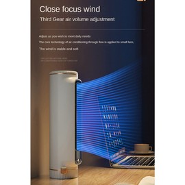 SUNCHSEN 1Set Air Circulation Bladeless Fan Bedroom Ultra-Quiet Dormitory Desk Floor Electric Fan Standing Fan White