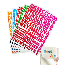 Alphabet Stickers Color Letter 1 Inch Mailbox Numbers Labels Vinyl Self-Adhesive Labels Matte Letter Sticker Waterproof Decorative DIY Stickers