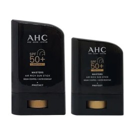 AHC Masters Air Rich Sun Stick 14g + 22g (SPF50+) Anti-white cast, 1 set for leisure sports, 1 Ss / AHC 마스터즈 에어 리치 선스틱 14g + 22g(SPF50+) 백탁방지 레포츠용 1세트 Ss 1개