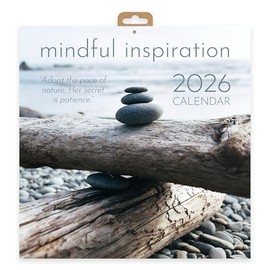 Mindful Inspiration 2026 Square Wall Calendar | Monthly Planner with Uplifting Quotes & Calming Imagery | Motivational Wellness Calendar