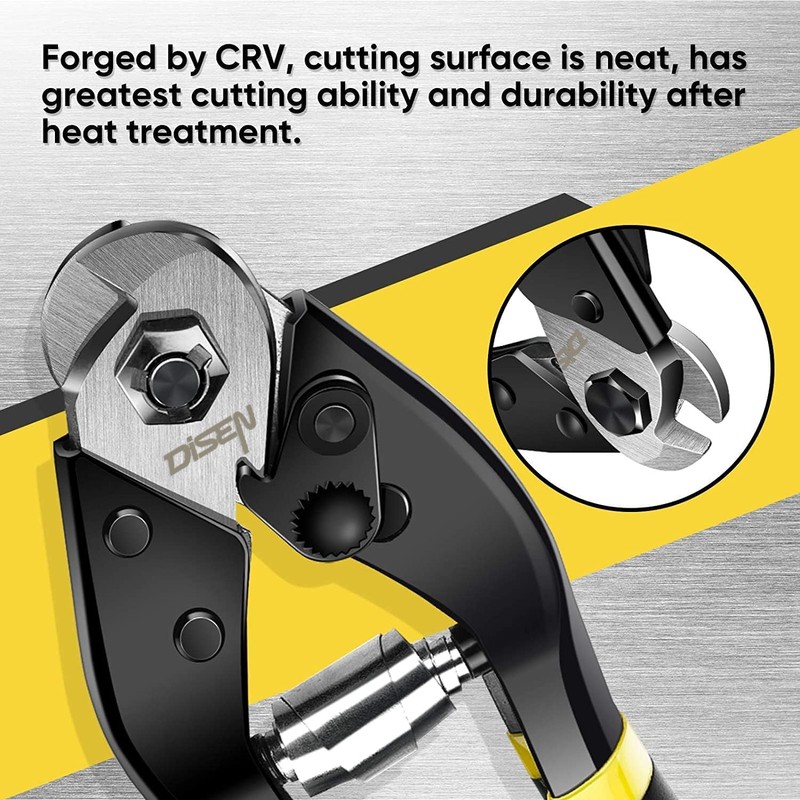 DISEN Cable Cutter, Heavy Duty Wire Cutters Cutting Up to