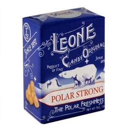 Pastiglie Leone Polar Strong Flavor Candy Mints In Retro Box, One