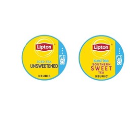 KupofK Iced Tea Pods Variety Box Includes Unsweetened & Southern Sweet Tea Compatible with Keurig
