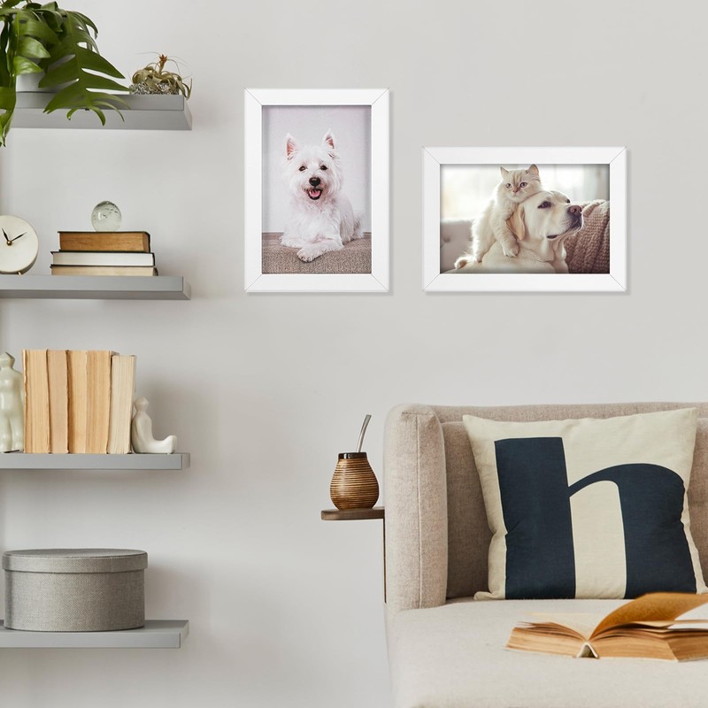 4 Pack Picture Frame, 7 x 5 Photo Frames Tabletop