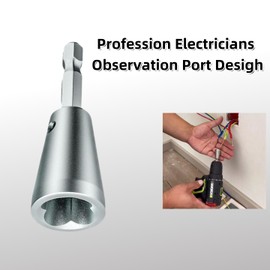 Shiyuuu Wire Twister Tool for Drill, Wire Twisting Tool, Electric Wire Twister Tool for Drill, 6MM Hex Shank Cable Wire Twisting Tool for Power Drill (2pcs), Silver