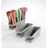 Maximex Shoe Holder for Ballerinas, Polypropylene, Grey, 3er Pack, 26.5