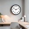 DAXSMY Wall Clock Analog 10 Inch Silent Non Ticking Battery