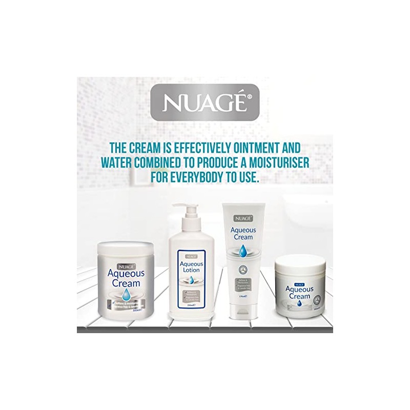 Nuage Aqueous Cream, Fragrance Free, 250Ml