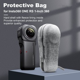 MotuTech Mini Protective Case for Insta360 One RS 1 Inch Pocket Waterproof Hole Accessibility for Charging and Stand