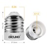DiCUNO Adaptador de enchufe E26 a E12, convertidor de foco