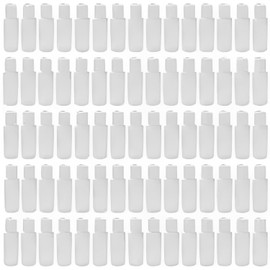 KOALA Clear Refillable Bottles with Leak Proof Push Down Cap, BPA Free Container Ideal for Lotions, Shampoo, Conditioner, Cream, Soap, Travel Size Hand Sanitizer Refills (2oz, Pack of 75)