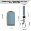 QBUC for Mazda Key Fob Cover Case with Leather Keychain