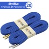 YJRVFINE Solid Flat Shoe Laces: Metal Tips Thick Shoelaces for