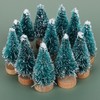 Pack of 12 Mini Christmas Tree, Artificial Bottle Brush, Christmas