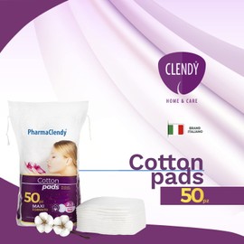 Clendy 103050 Maxi Makeup Pads Pack of 50