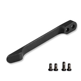 CIVIVI CIVIVI Titanium Pocket Clip with 2 Pairs Titanium Screws for Mini Praxis, Qubit, Vision FG, Buster FG, Sokoke and Button Lock Elementum II Knife T003D (Black)