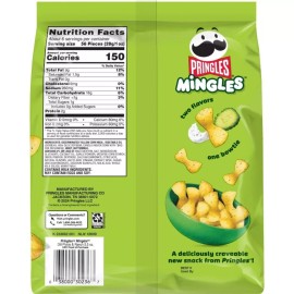 Pringles 〽️ New Pringles Mingles Light Crispy Dill Pickle & Ranch Puffed Snacks Bag 5.5oz