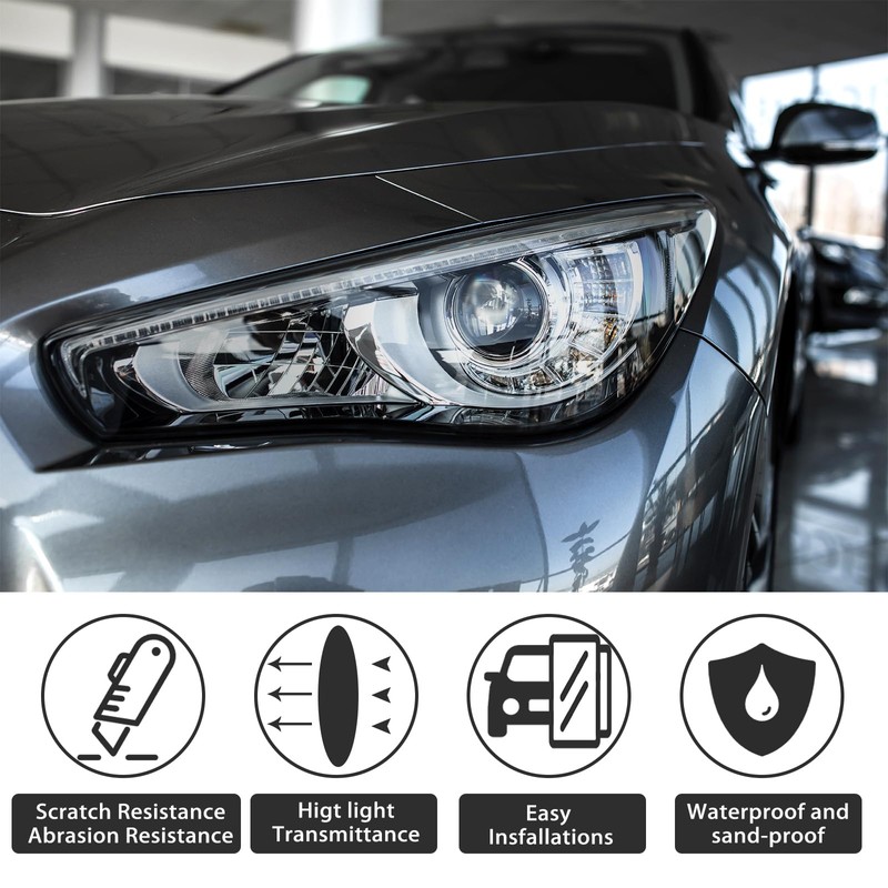 Pangda 20 ft x 16" Headlight Taillight Vinyl Tint Wrap