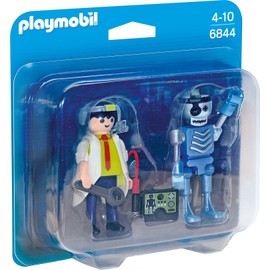 PLAYMOBIL 6844 Duo Pack - Professor and Robot