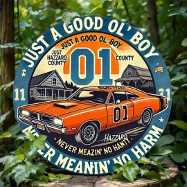 8" X 8" Vintage  Hazards  Metal Sign - Wall Hanging Sign