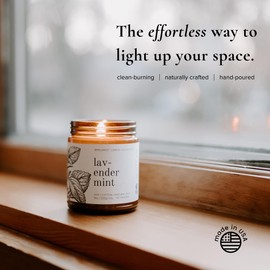 Broken Top Lavender Mint Pure Soy Candle | 9 oz. | Bergamot, Lemon & Eucalyptus 50-Hour Burn Time. Natural Cotton Wick, Vegan, No Parabens, No Phthalates