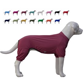 LoveLongLong Dog Jumpsuit with UV Protection and Quick-Dry Fabric for Spring Summer Pet Pajamas Taro Purple S