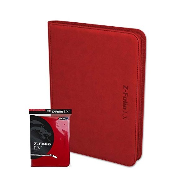 BCW Z-Folio 9-Pocket LX Album - Red