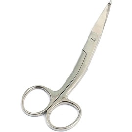 G.S 5.5" KNOWLES BANDAGE SCISSORS, ANGLED SHANK
