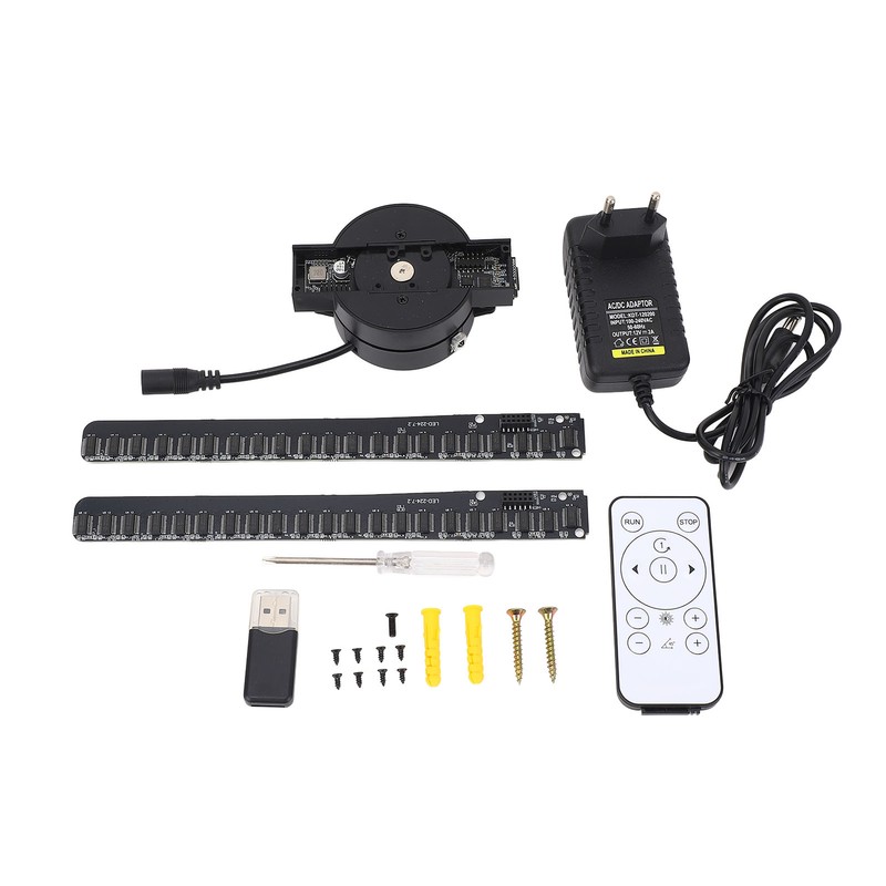 3D Holographic Advertising Machine 415x415mm 1024x640 244 LEDs Hologram Fan
